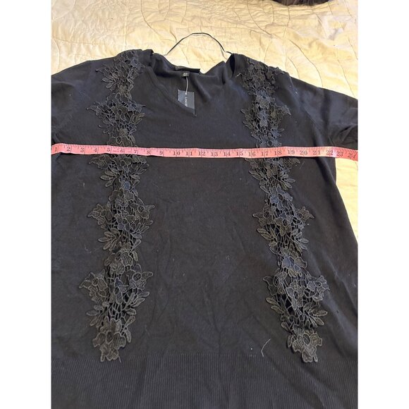 Lane Bryant Embroidered Stretch Knit Sweater Tunic Plus 18/20 Whimsigoth NWT - Picture 7 of 15